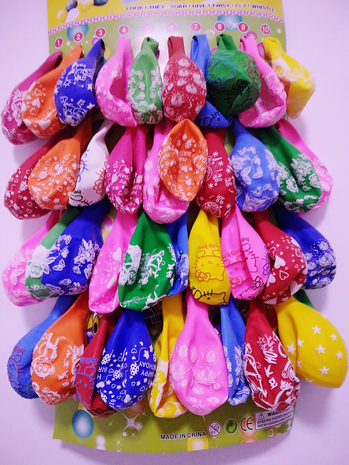 加厚儿童玩具卡通气球免邮印花彩色印花装饰气球圆形乳胶气球