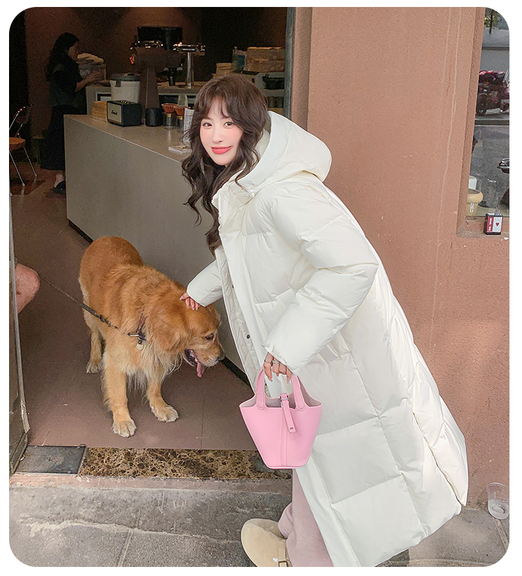 正品长款羽绒服女冬季2025新款超长过膝情侣宽松加厚90白鸭绒外套详情57