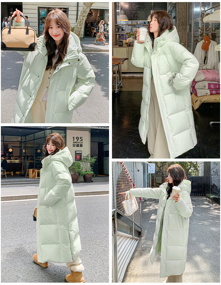 正品长款羽绒服女冬季2025新款超长过膝情侣宽松加厚90白鸭绒外套详情53