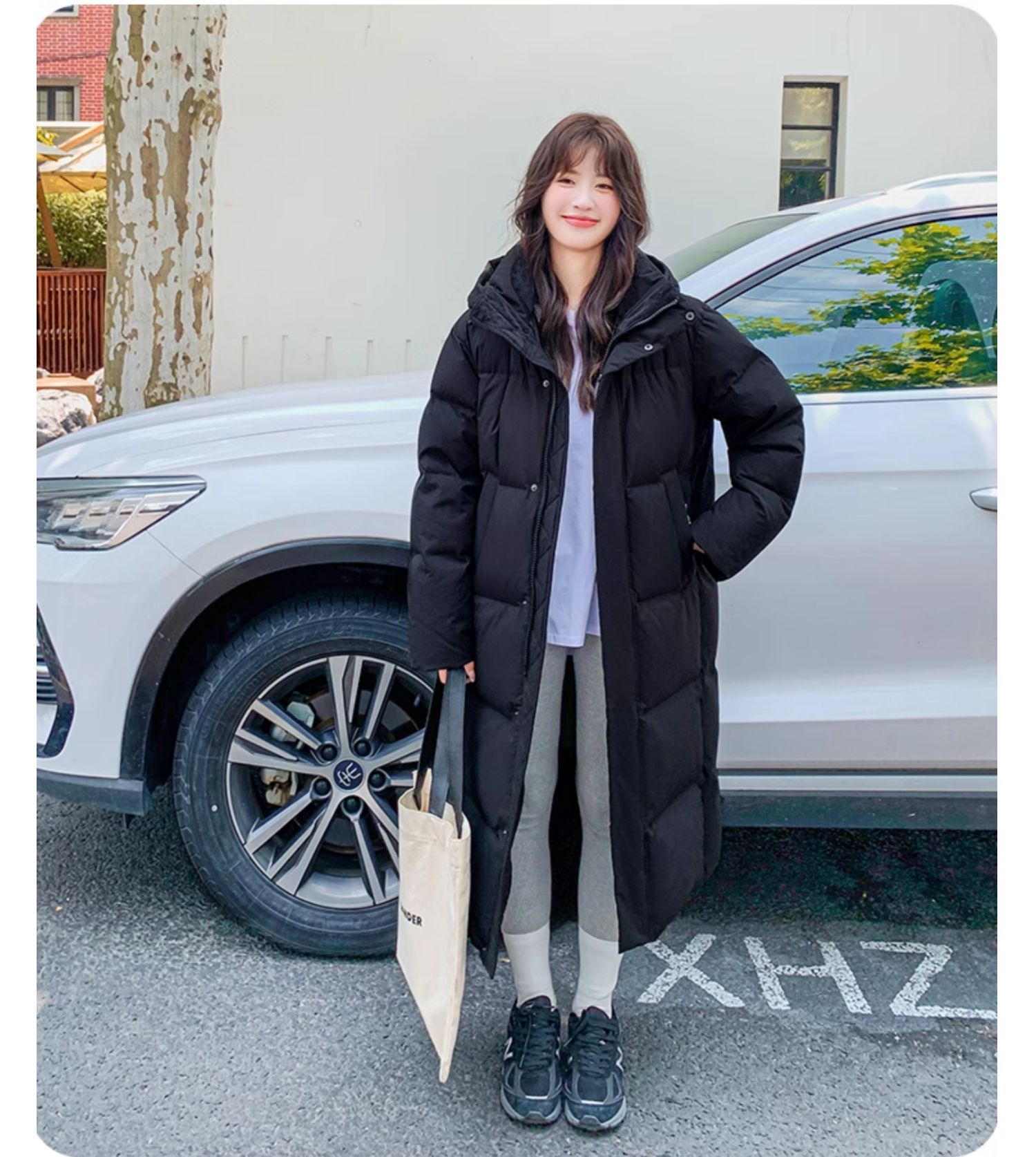 正品长款羽绒服女冬季2025新款超长过膝情侣宽松加厚90白鸭绒外套详情31