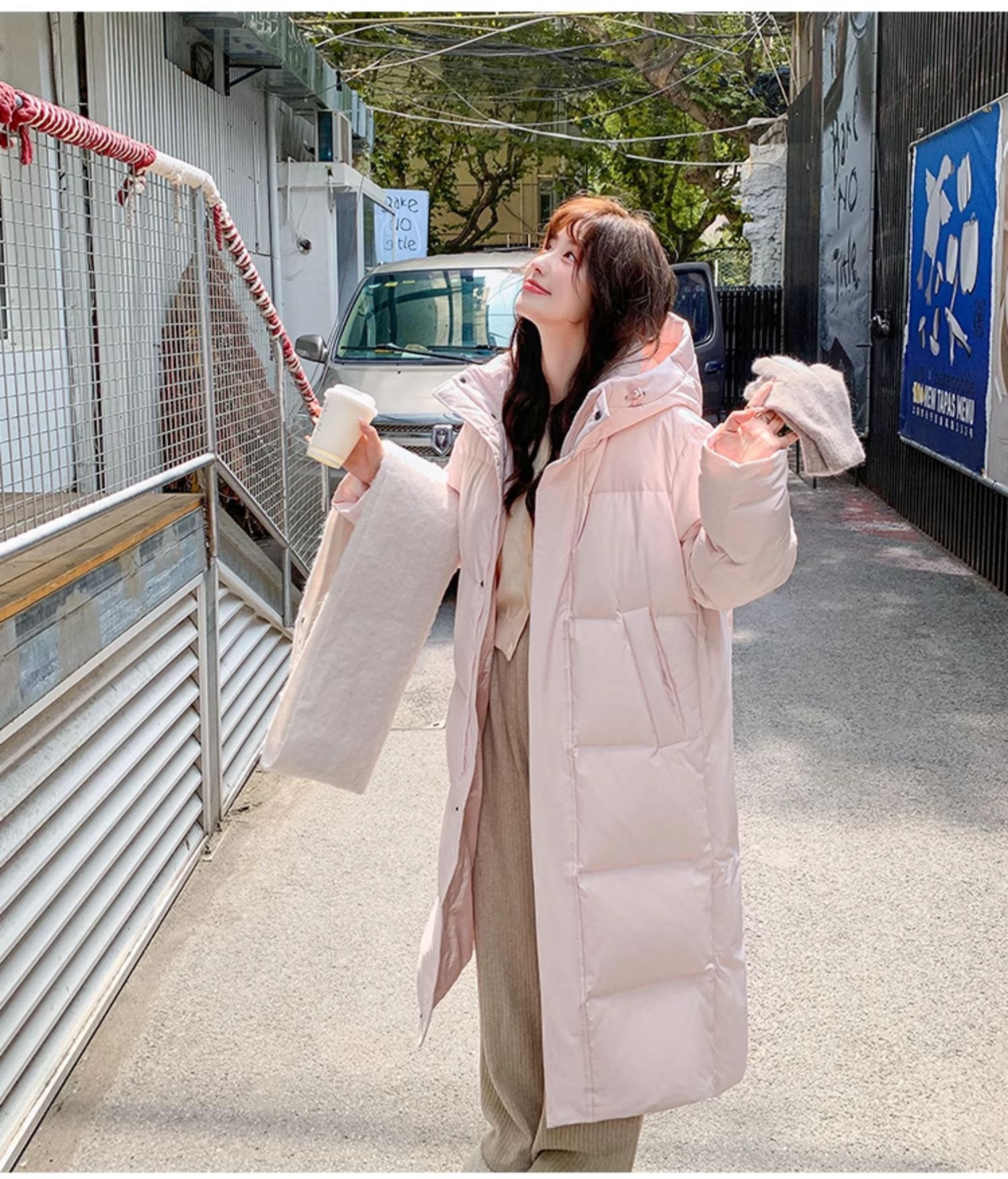 正品长款羽绒服女冬季2025新款超长过膝情侣宽松加厚90白鸭绒外套详情59