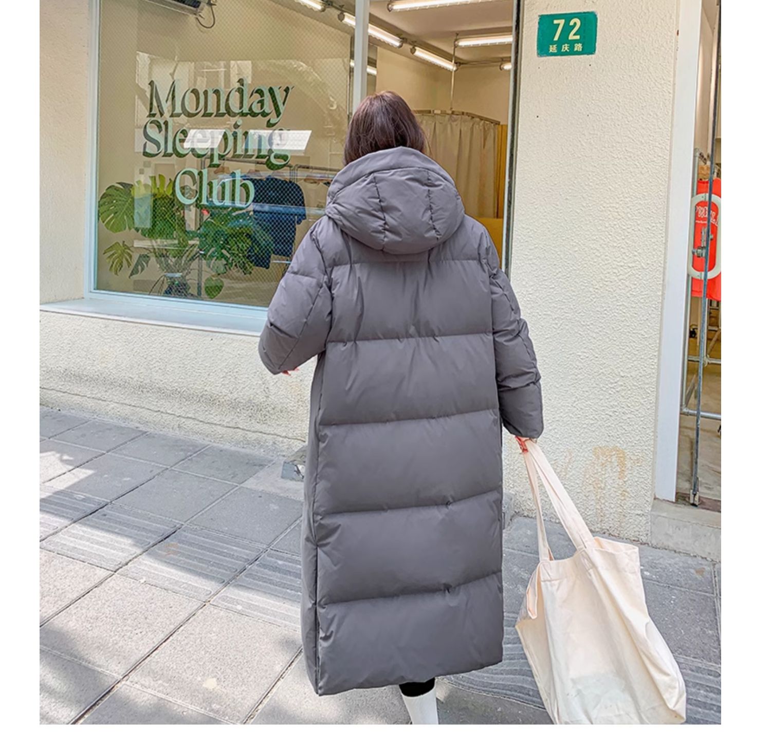 正品长款羽绒服女冬季2025新款超长过膝情侣宽松加厚90白鸭绒外套详情46