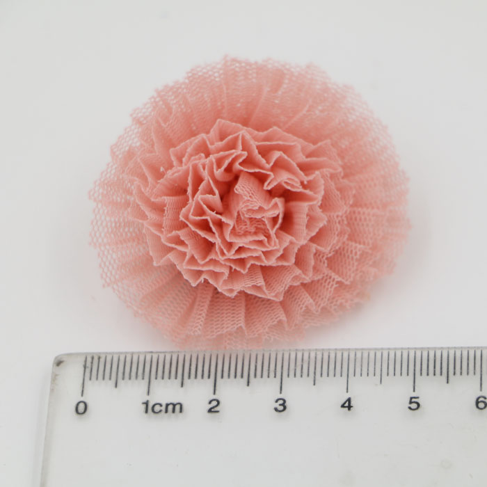 鞋花配件批发 DIY韩版手工纱盘花朵 儿童发饰 发圈手捧花装饰材料详情21