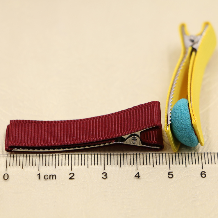 diy韩版发饰配件材料 20色4.8 3.5手工全布包安全发夹子边夹发卡详情2