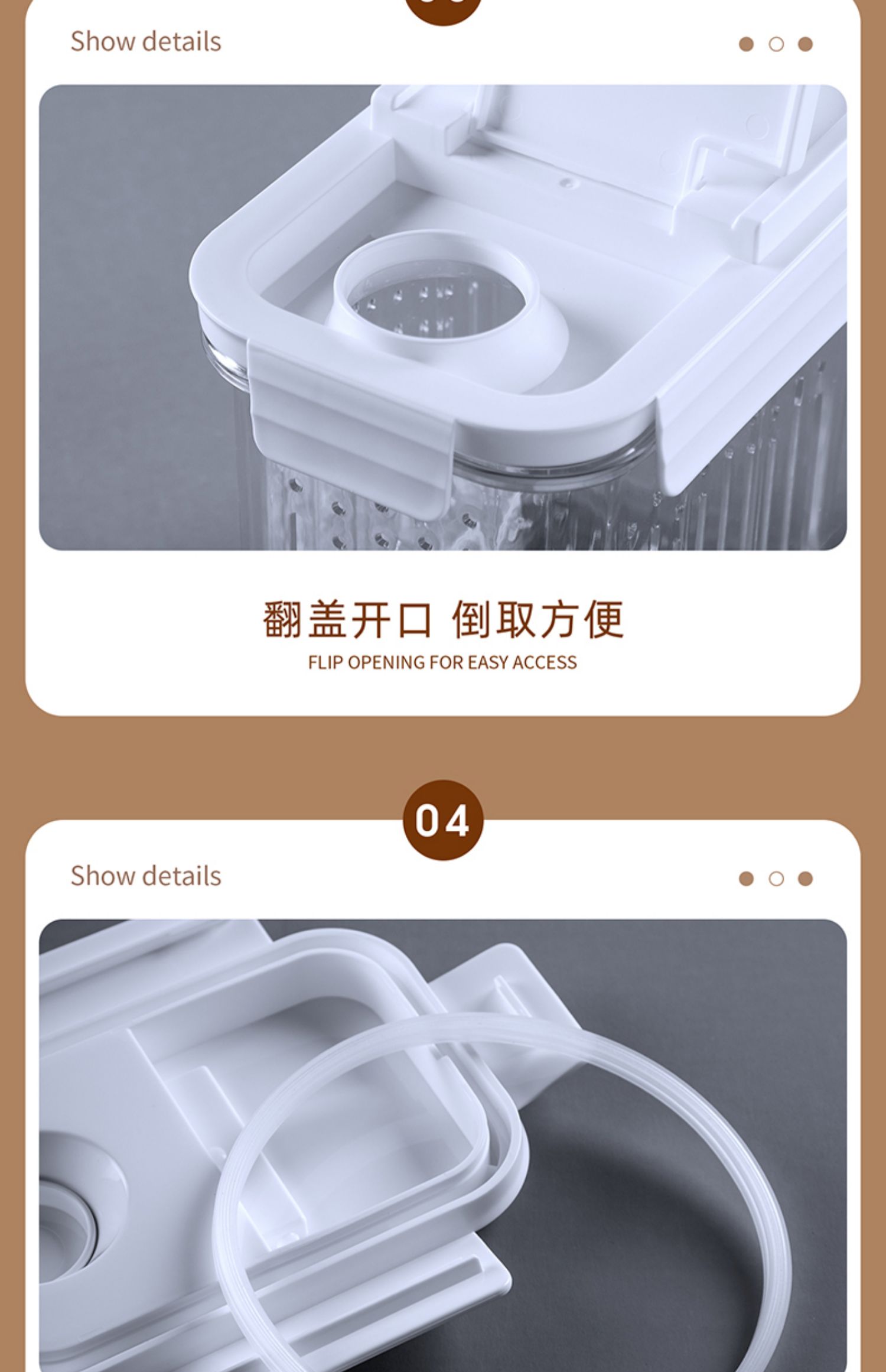 冰箱葱花收纳盒葱姜蒜沥水保鲜盒厨房密封蔬菜食品塑料整理箱神器详情33