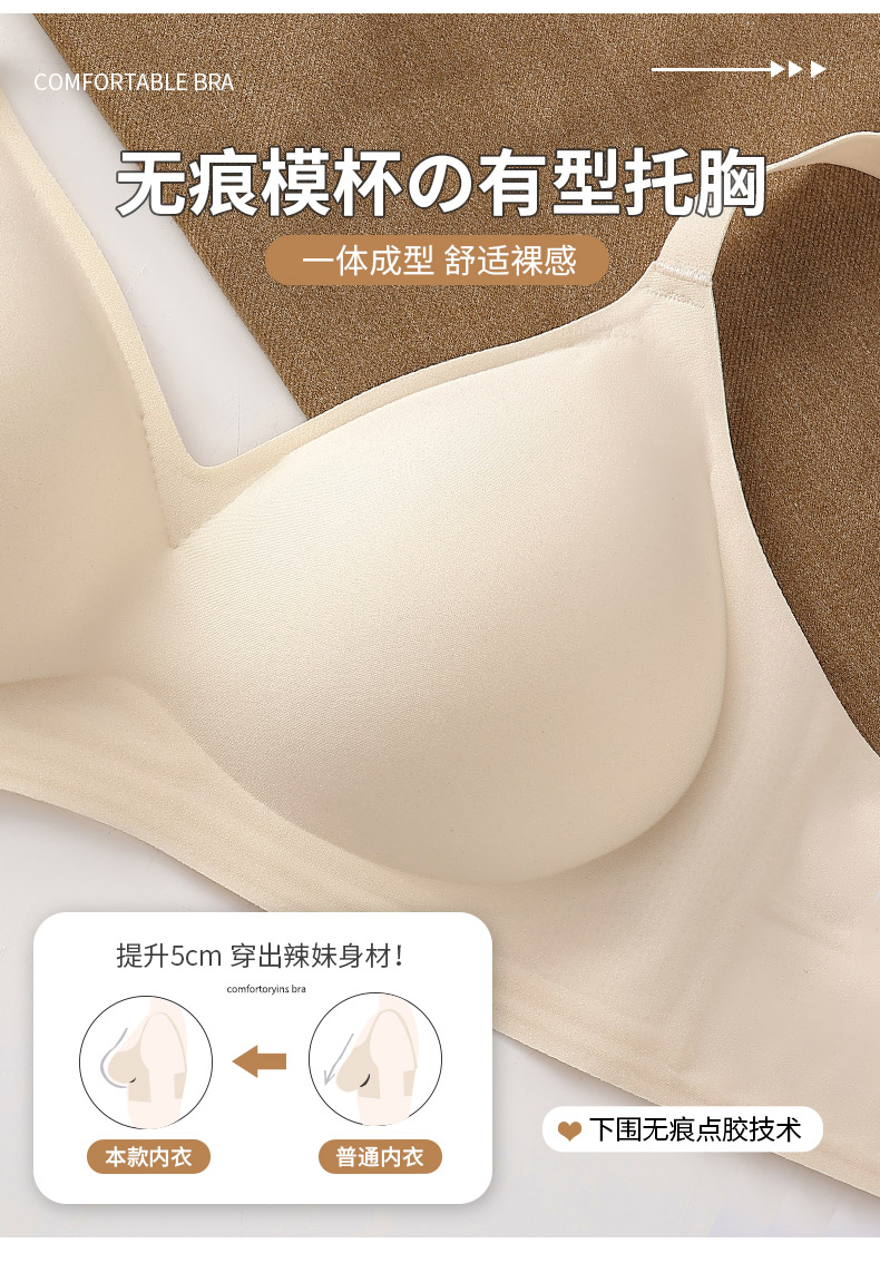 外扩型漫画胸内衣女小胸聚拢显大胸罩无痕收副乳防下垂固定杯文胸详情12