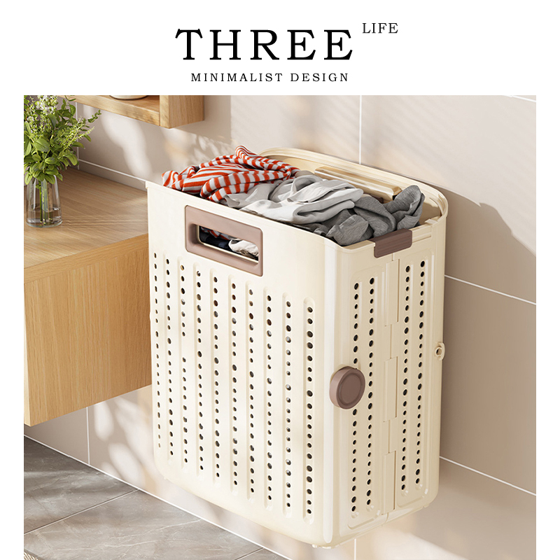 Tlife·Skye· Laundry Basket - Folding laundry basket for Home use, laundry basket for bathroom and toilet storage basket Specification image