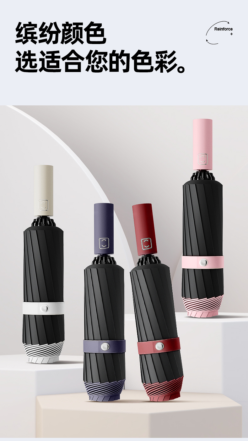 全自动反向雨伞男士大号折叠太阳伞晴雨两用女学生暴雨专用遮阳伞详情16