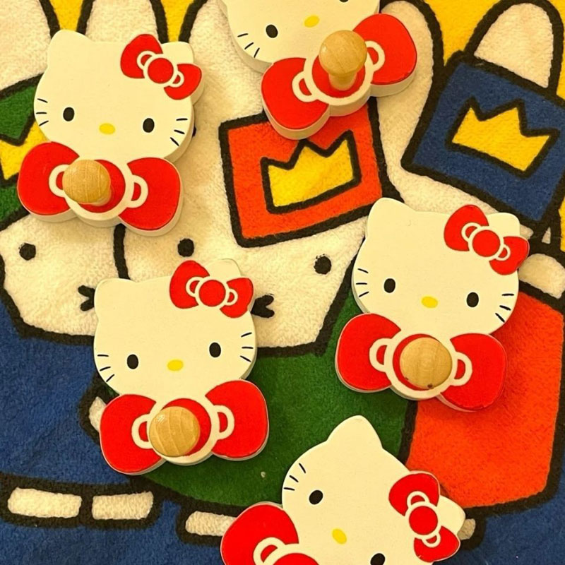 猫咪卡通挂钩创意无痕粘钩木质强力粘钩免打孔衣帽装饰挂钩收纳钩详情6
