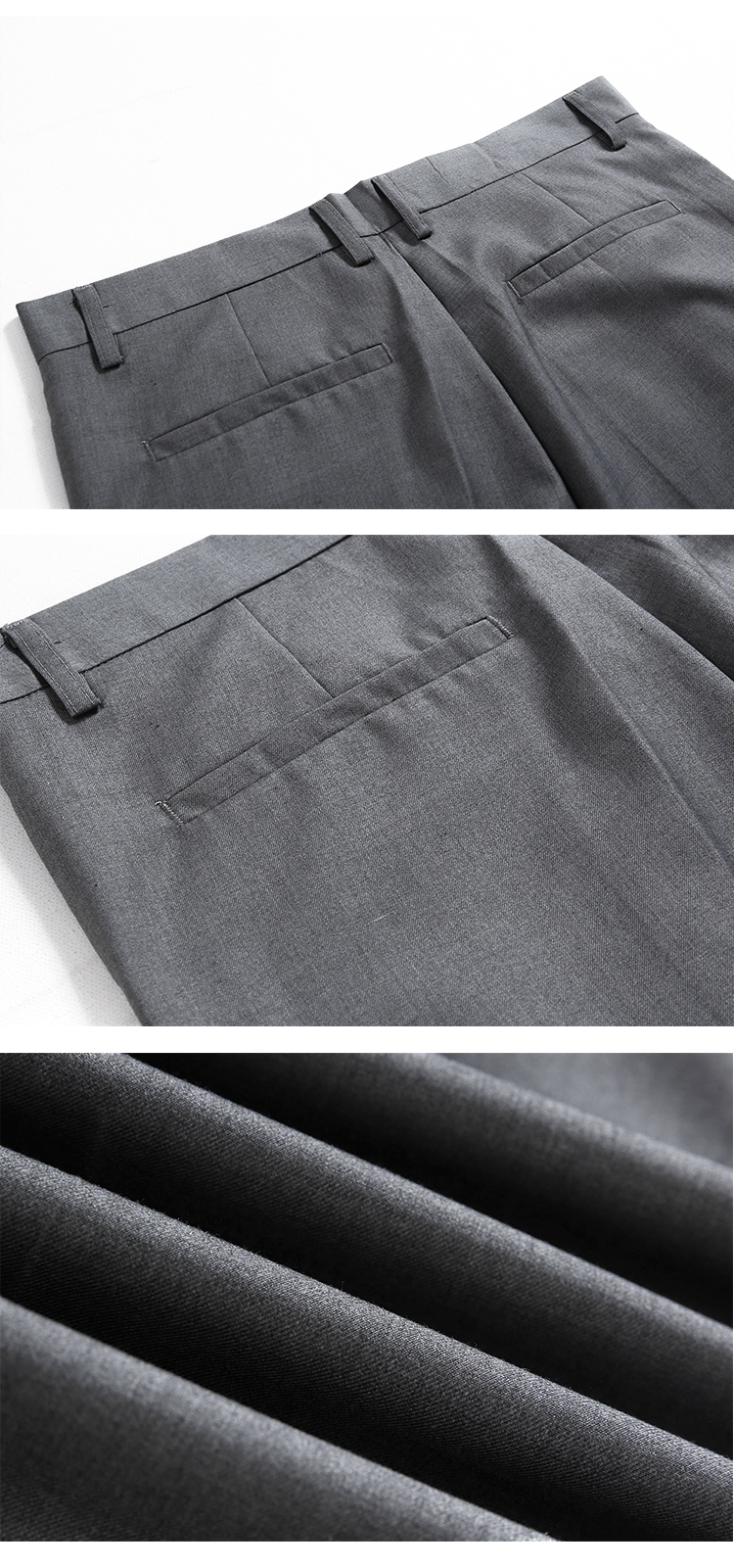 MYQ西装裤男士夏季韩版宽松直筒潮流百搭休闲垂坠感阔腿小西裤详情9