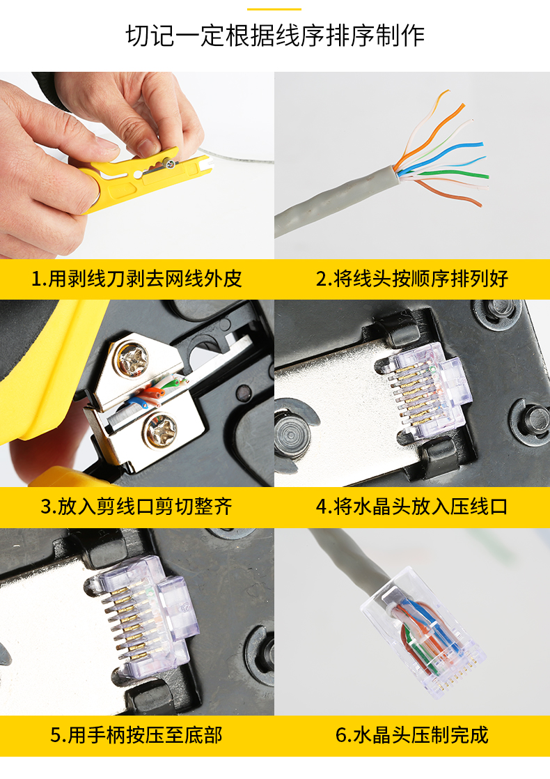 波斯多功能线钳接水晶头端子钳宽带线制作家用压线工具 网线钳详情17