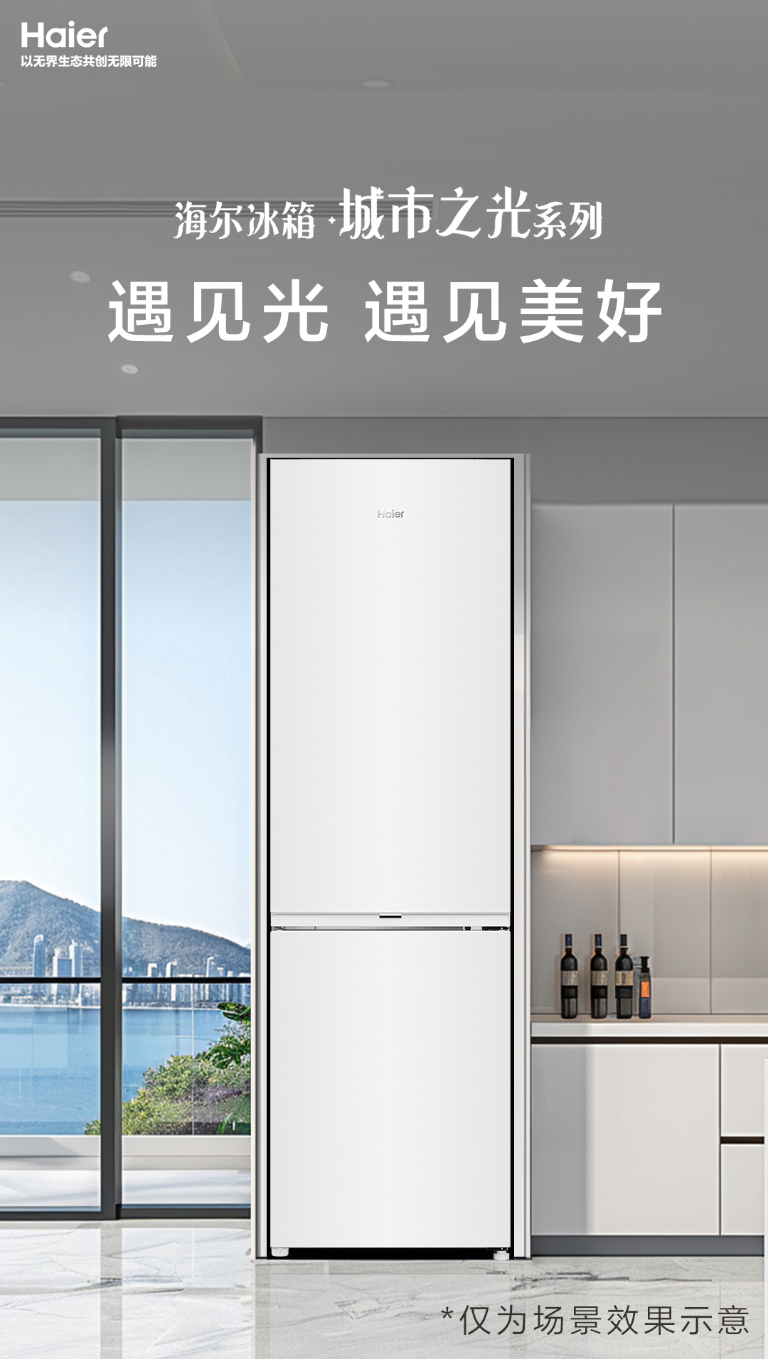 海尓冰箱家用285L双开两门小型冰箱租房风冷无霜一级冷藏冷冻冰箱详情1