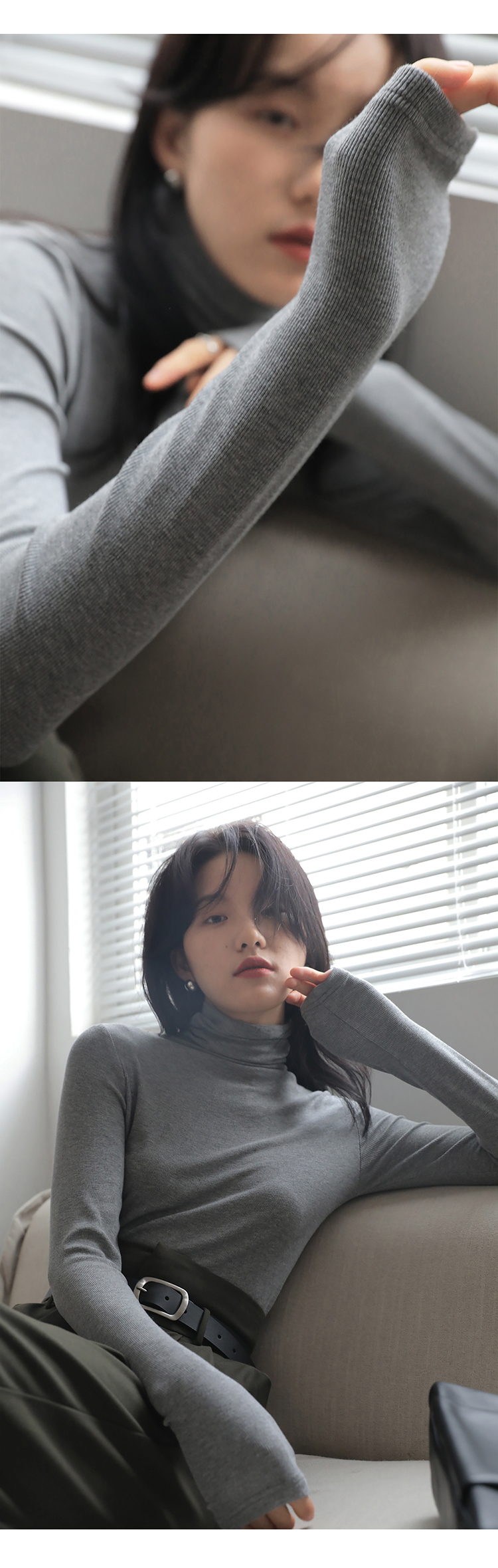 1313内搭王 加绒款七色堆堆高领弹力打底衫女秋季黑咖杏色长袖T恤详情21