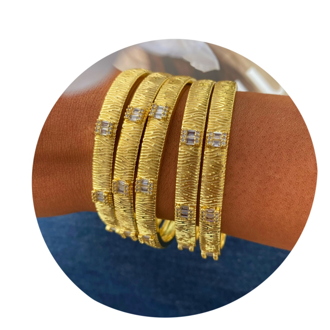 欧美跨境复古方形戒指手镯女轻奢拉丝条纹开口戒时尚指环手环饰品详情1