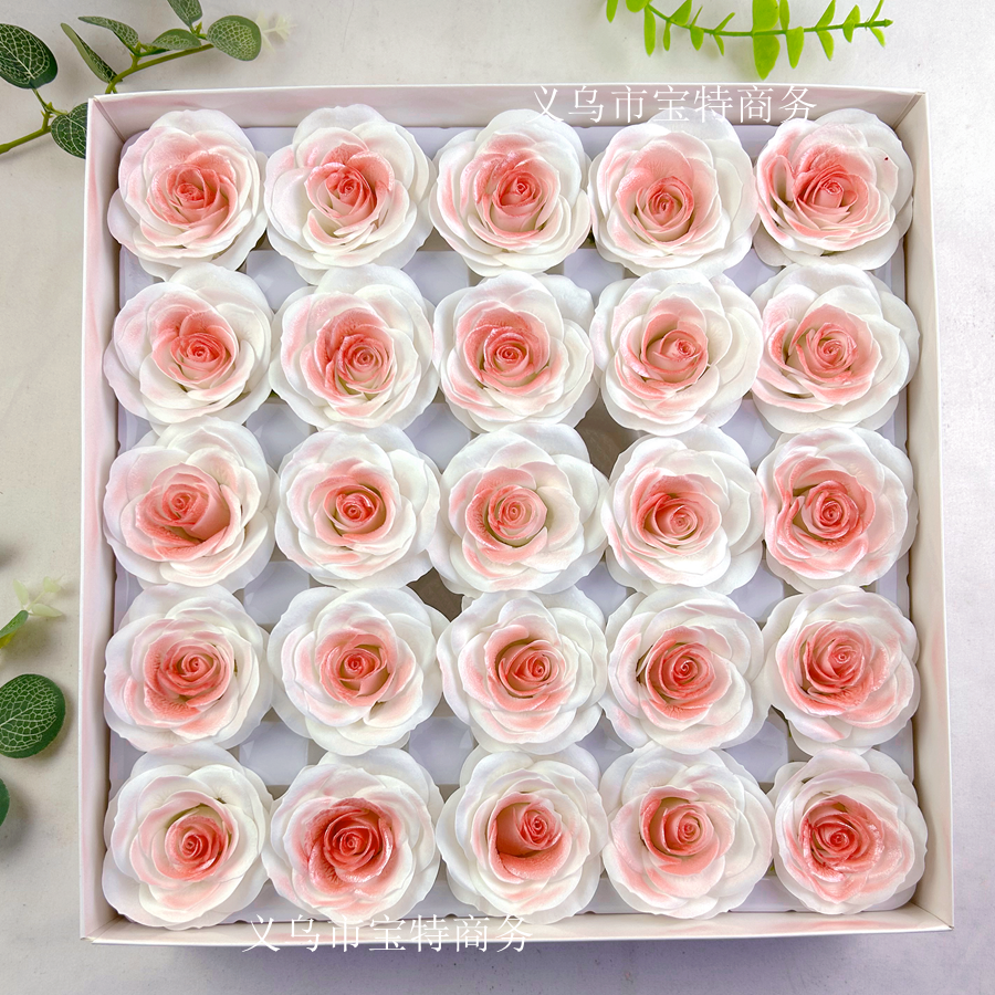 Awakening Rose Manufacturer's commemorative everlasting Flower, Xiaoxiangfeng, high-end spray color Cappuccino, plum purple soap Flower bouquet details Picture