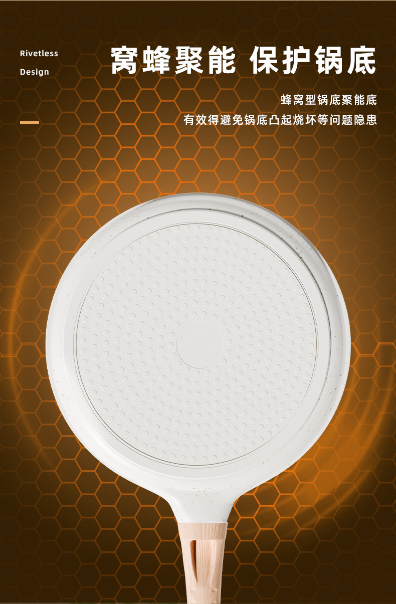 Cross-border bestsellers: Tourmaline pizza plate, multi-layer flat non-stick pan, household crepe pan, cake crust, breakfast egg frying pan pic 6