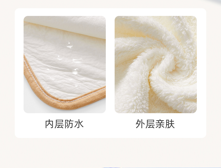 婧麒儿童洗漱巾围兜四季不湿衣多功能防水巾刷牙洗脸毛巾漱口巾详情6