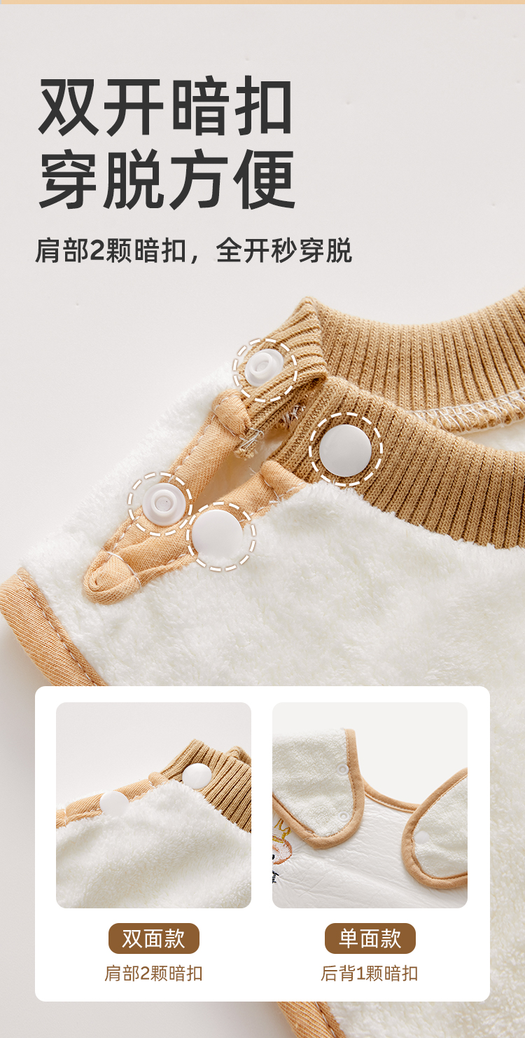 婧麒儿童洗漱巾围兜四季不湿衣多功能防水巾刷牙洗脸毛巾漱口巾详情11