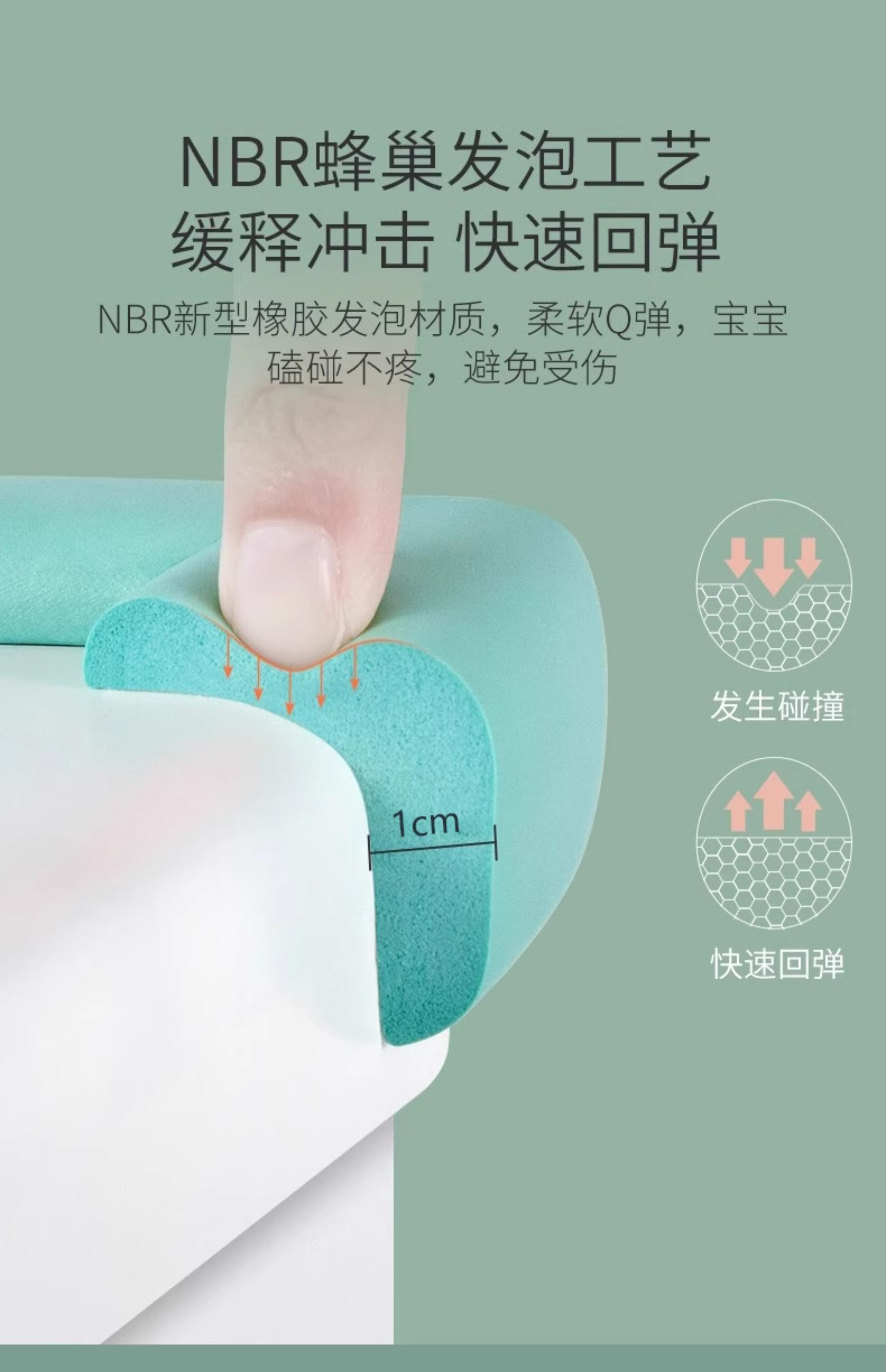 升级加厚儿童防撞角无痕粘贴防磕碰桌椅角桌角直角柔软婴儿防撞贴详情3