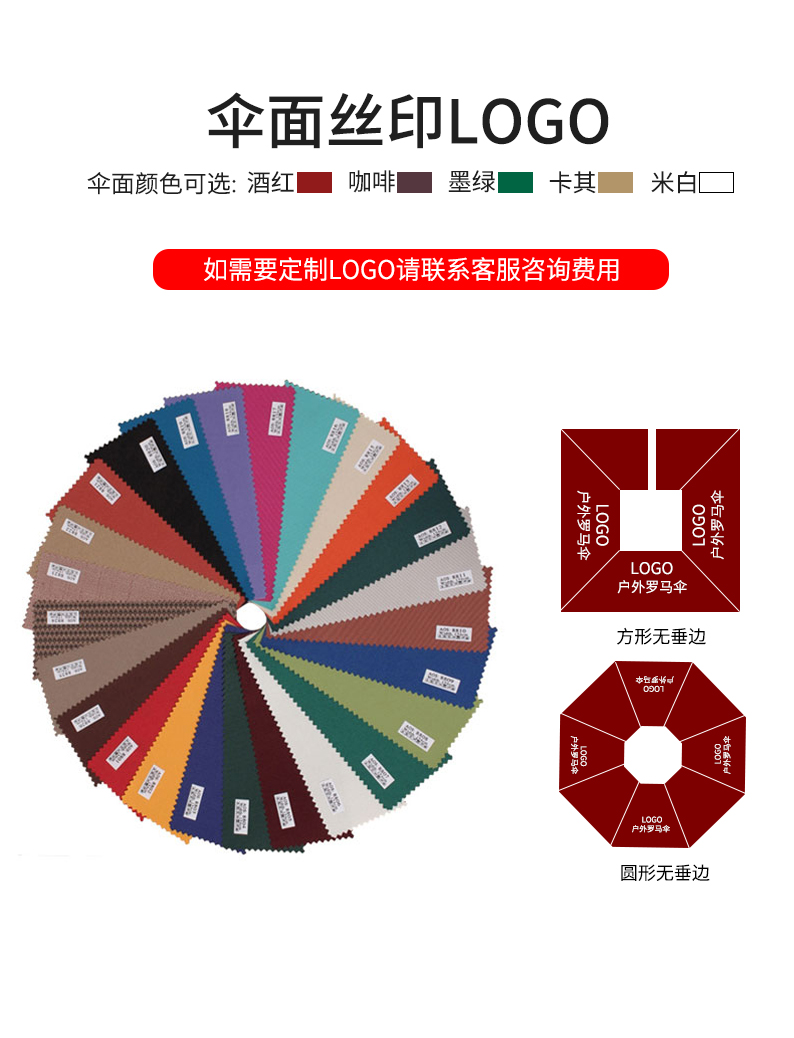 户外遮阳伞户外伞庭院伞室外伞太阳伞四方摆摊大伞罗马户外沙滩伞详情23