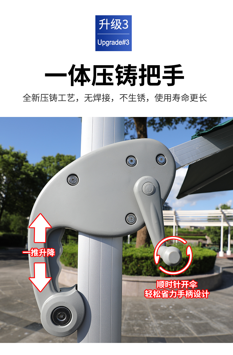 户外遮阳伞户外伞庭院伞室外伞太阳伞四方摆摊大伞罗马户外沙滩伞详情5