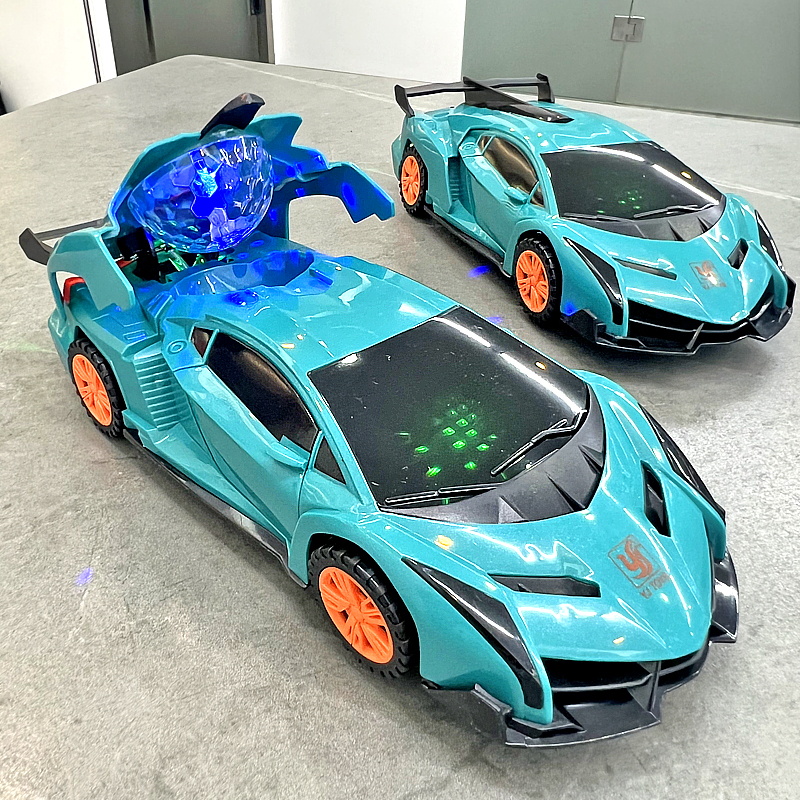 儿童特技旋转跑车玩具小汽车电动赛车礼物男孩1-2到三3周岁益智力