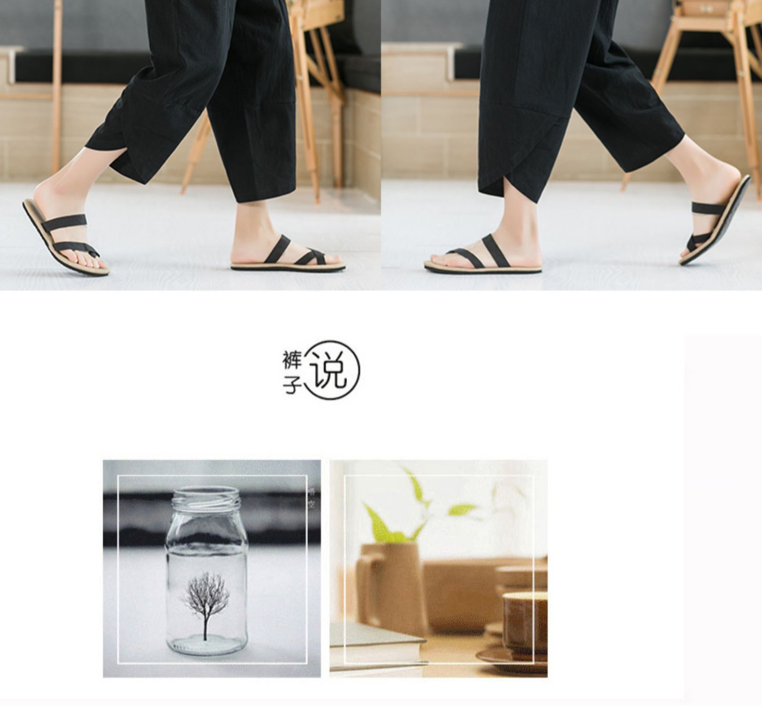 Aliexpress 2022 Summer New Style Chinese style simple solid color seven-inch wide-leg pants for men, beach pants, casual pants for men pic 30