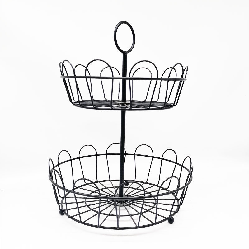 Cat Town multi-layered fruit plate desktop, high-end fruit plate, home fruit basket, living room snack shelf, coffee table, storage basket Item Picture