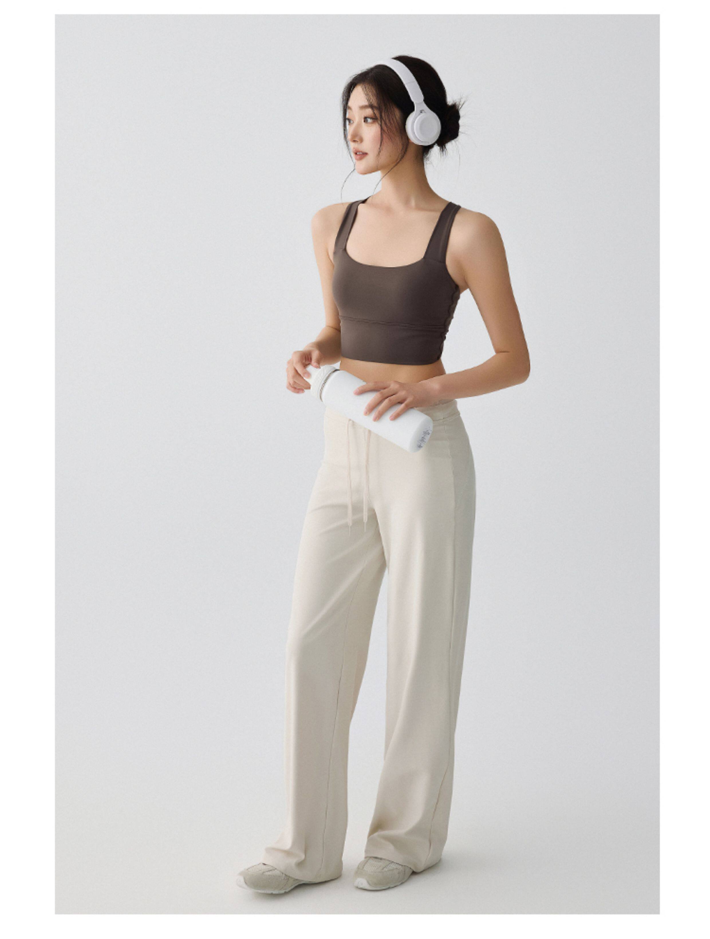 Weight lifting goblin otoño invierno grullo pantalones de secado rápido mujeres casual pantalones rectos sueltos pilates pantalones de fitness pic 18