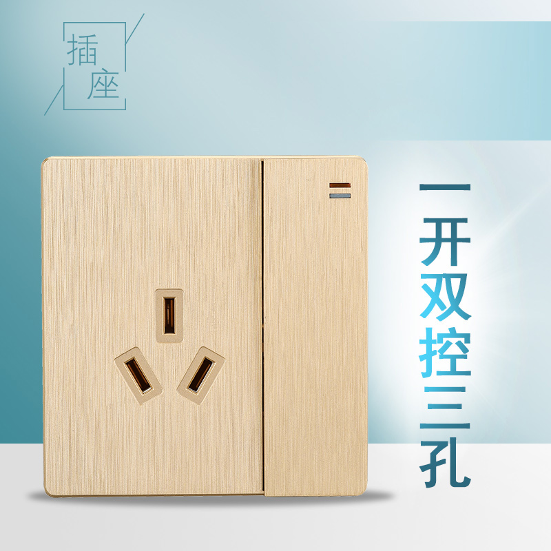 A 5-hole 16A high-power socket with switch for air conditioners and water heaters, which is exposed to the wall panel and concealed pic 10