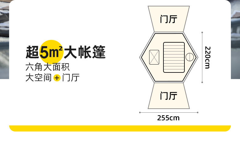 露营户外帐篷露营过夜全自动速开便携折叠装备野营野外防雨防晒帐详情14