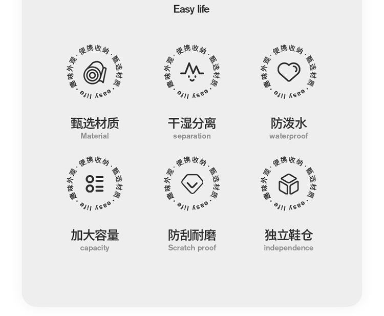 儿童游泳包干湿分离防水收纳袋男女童便携背包沙滩双肩包大容量详情3