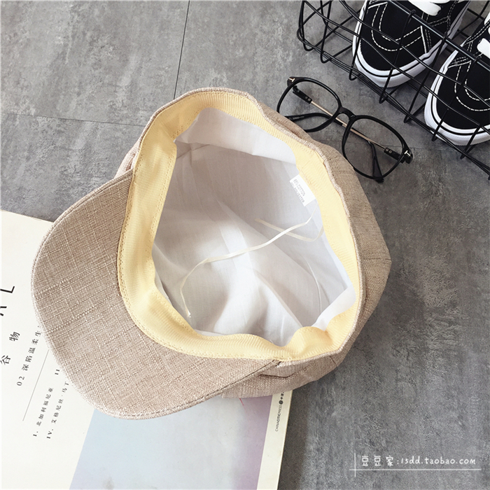 Korean version British artistic octagonal hat for women, retro and versatile Beret cap, casual painter hat, trendy newsboy hat for men pic 12