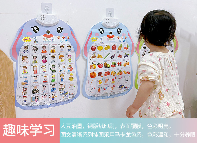 有声早教挂图宝宝识字启蒙拼音学习神器字母表墙贴幼儿园儿童玩具详情11