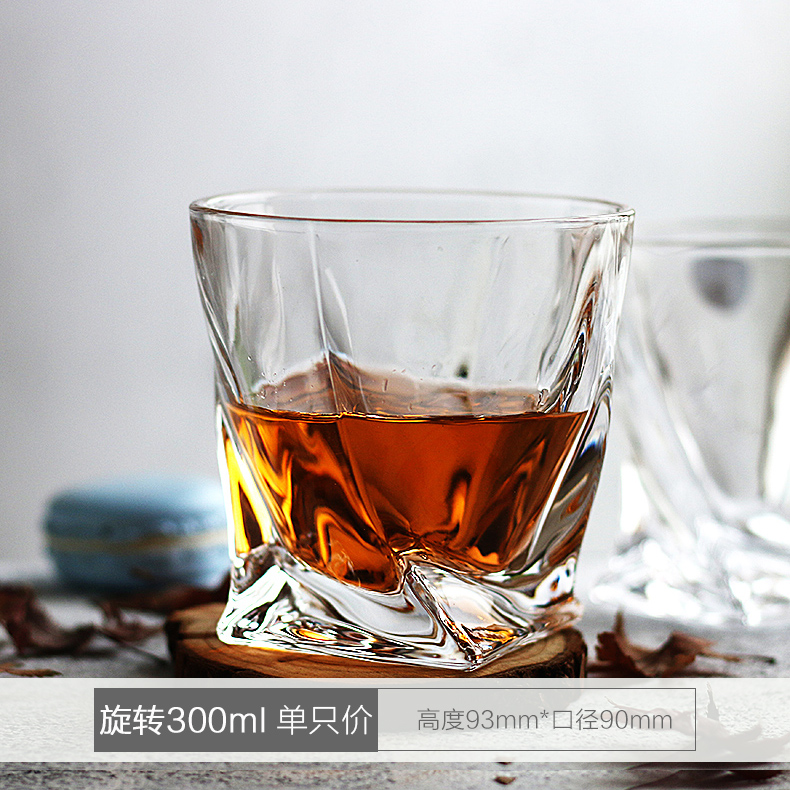 创意威士忌酒杯水晶玻璃洋酒杯家用茶水杯方形啤酒杯鸡尾酒杯杯子详情8