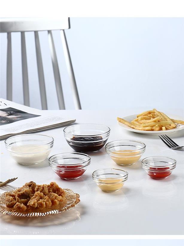 Small saucers, mini soy sauce, vinegar, seasonings, small bowls, butterfly glass flavor plates, plates, dipping sauces, seasoning plates, soy sauce plates, glass plates pic 5