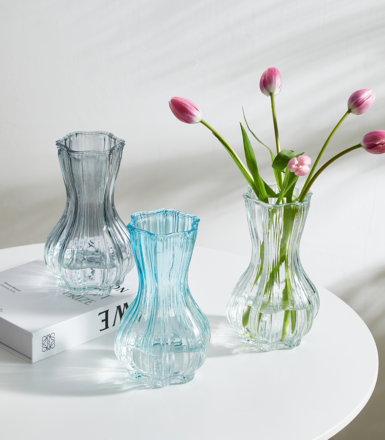 中等花瓶创意摆件客厅插花玻璃透明ins北欧网红轻奢水养鲜花玫瑰详情12