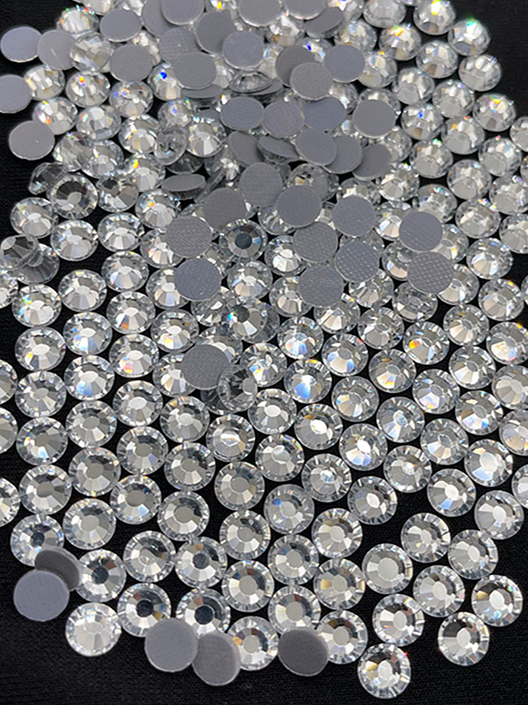 环保奥钻超闪白ab幻彩平底钻 美甲钻饰品衣服贴钻舞服拉丁diy闪钻