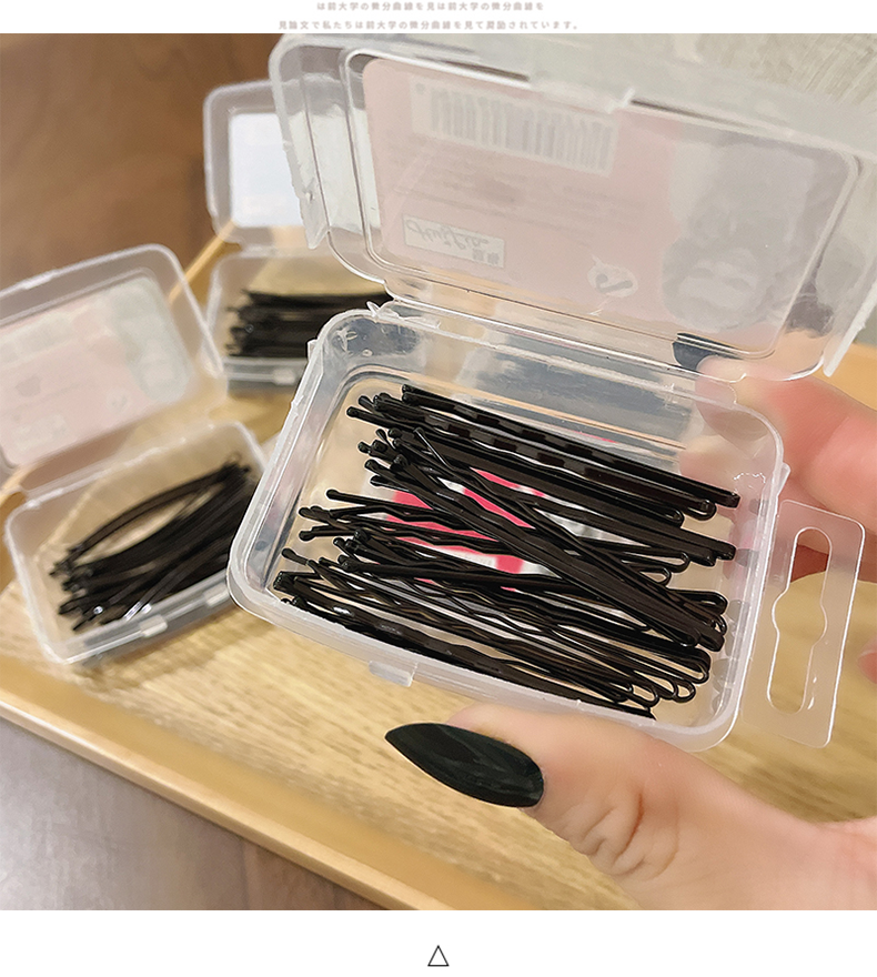 Hair clips, straight clips, simple clips to fix hair, black hair clips, steel clips, fringe clips, girlish top clips, headwear pic 3