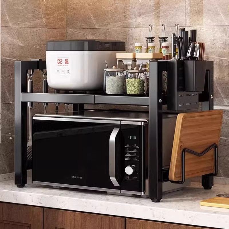 رفوف قابلة للتمدد في الرفوف العليا للمطبخ المنزلي من طراز GRANS ميكروويف Specification image