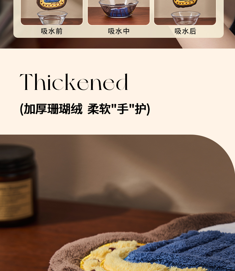 【圣诞挂巾集合】挂式可爱吸水加厚儿童擦手毛巾圣诞节新年礼物详情9