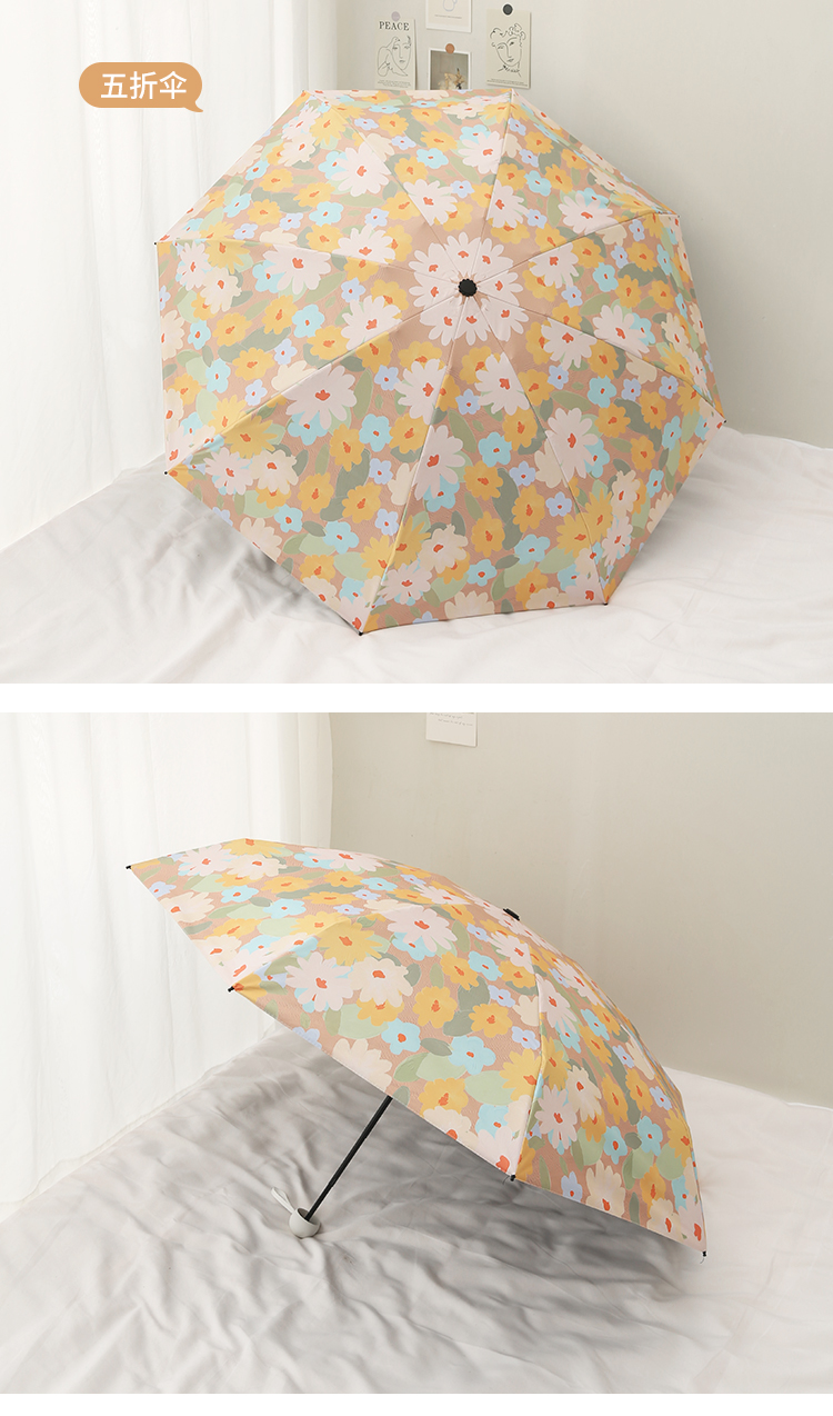 全自动雨伞女折叠ins风日系小雏菊太阳伞防晒防紫外线学生晴雨伞详情15