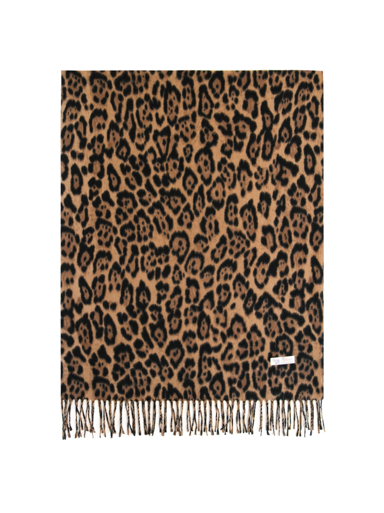 Export top-quality goods! Fashionista 苾 in! The leopard print scarf with a strong atmosphere is popular in autumn and winter. The large shawl is a trend of wearing faux cashmere scarves and shawls with fringed fur