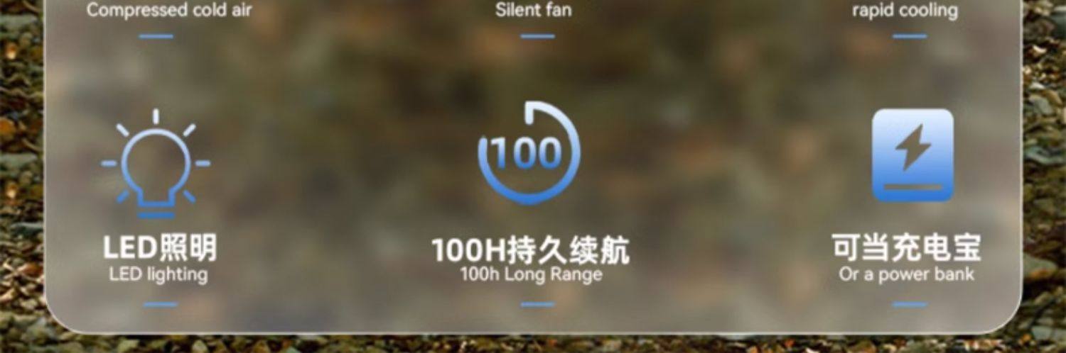 跨境爆品outdoor fan户外露营风扇野营帐篷usb便携式照明夏季电器详情10