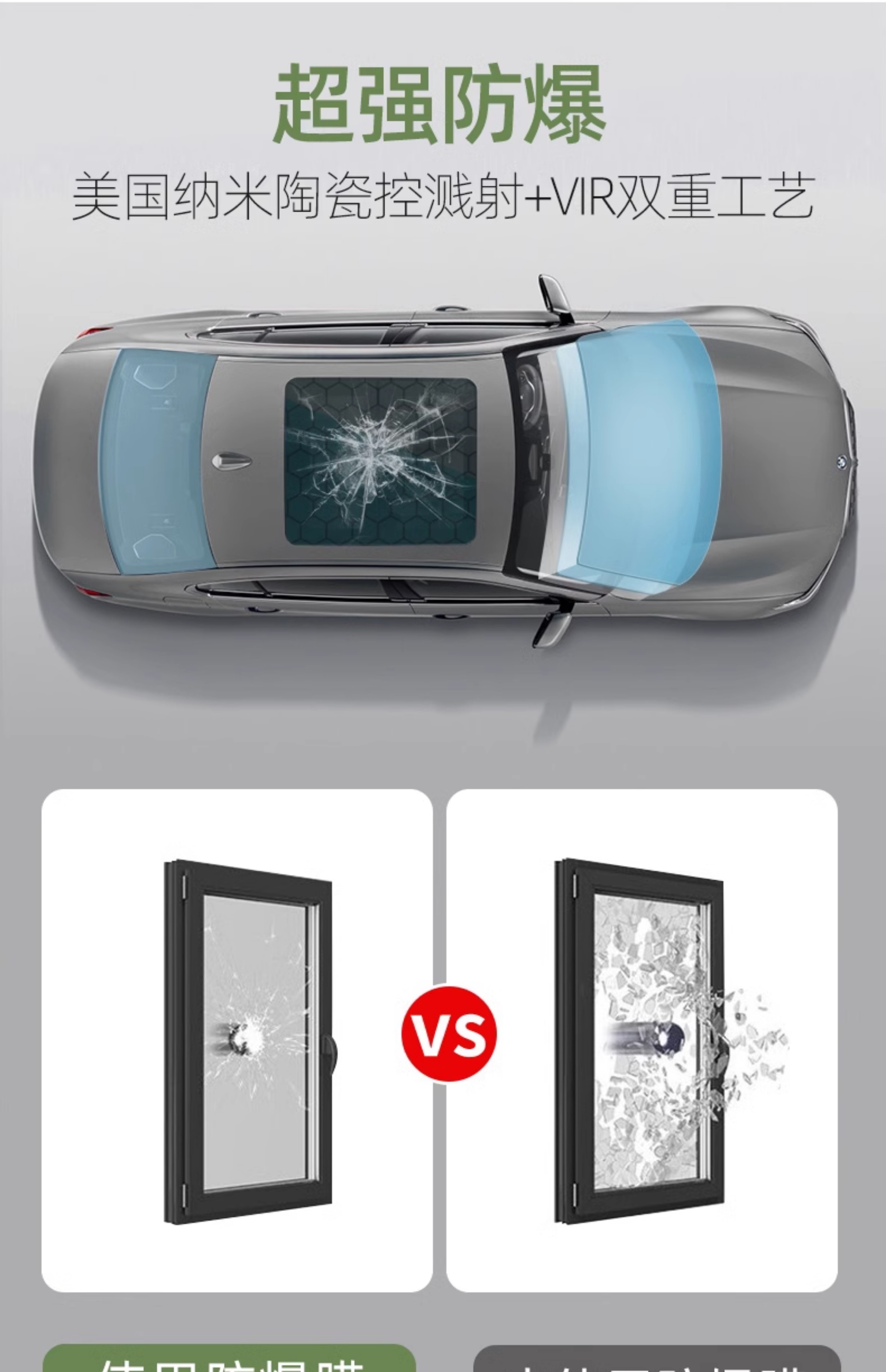 汽车贴膜车窗贴膜太阳膜前挡风玻璃防晒隔热膜防爆膜隐私膜全车膜详情12