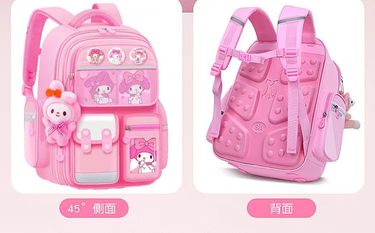 库洛米书包小学生一二六年级女孩卡通护脊减负6-12岁儿童双肩背包详情16
