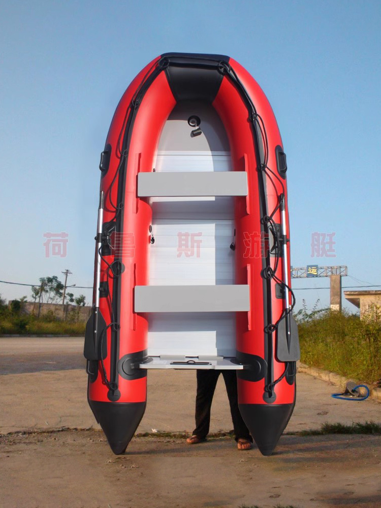 Horus assault boat, thickened inflatable boat, 2/3/4/5/6 person fishing boat, hard-bottomed wear-resistant kayak details Picture