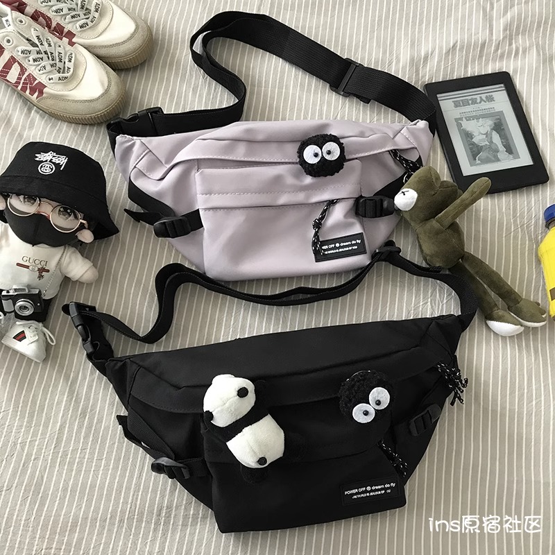 斜挎包男款潮牌潮流胸包男士背包运动单肩包女手机男生小挎包腰包详情19