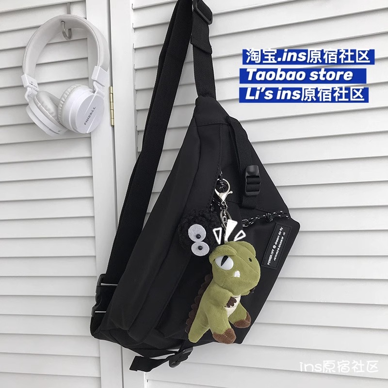 斜挎包男款潮牌潮流胸包男士背包运动单肩包女手机男生小挎包腰包详情16