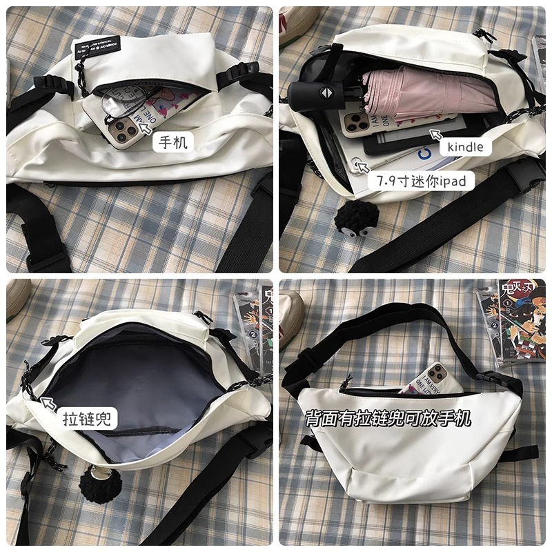 斜挎包男款潮牌潮流胸包男士背包运动单肩包女手机男生小挎包腰包详情4